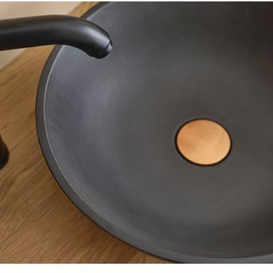 Vasque bol en beton gris 37 cm
