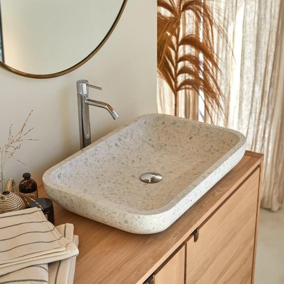 - Vasque rectangulaire en terrazzo premium Moon Cilas