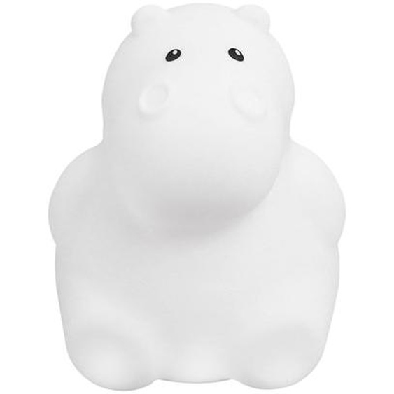 Veilleuse Bébé En Silicone Connectée - Hippo Blanc