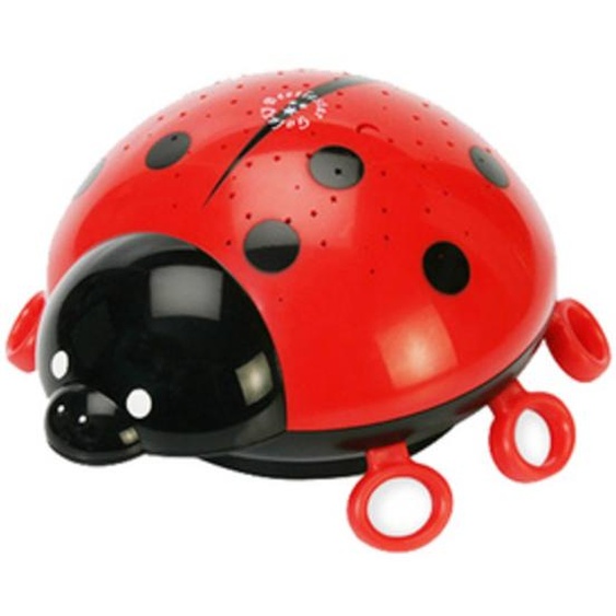 Veilleuse coccinelle, noir / rouge