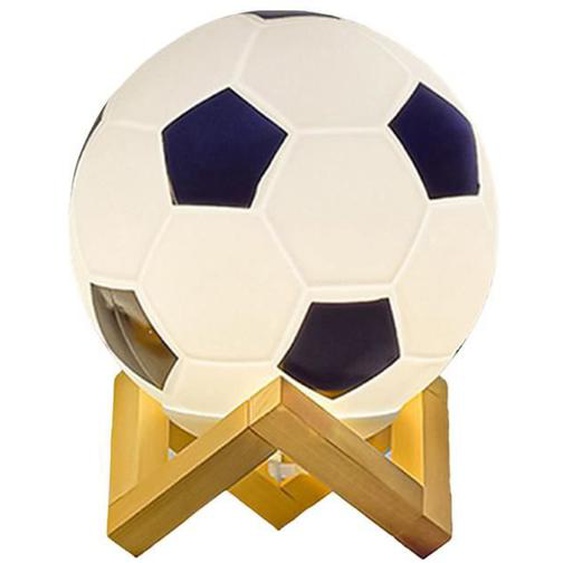Veilleuse de Football , lampe LED de Football, avec support en bois, télécommande et Rechargeable par USB, cadeaux pour filles  N°1