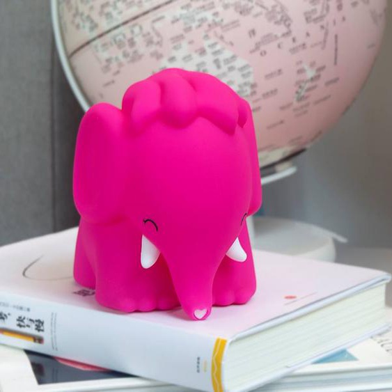 Veilleuse En Silicone Souple - Léléphante Rose