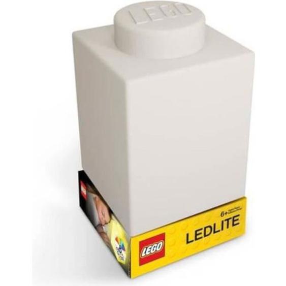 Veilleuse enfant lampe en silicone portable LEGO Block blanche