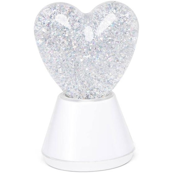 Veilleuse Enfant Rgb À Paillettes Cœur Rouge