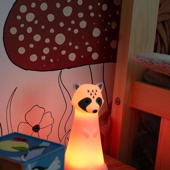 Veilleuse lampe de poche raton laveur Koön - BBLÛV blanc