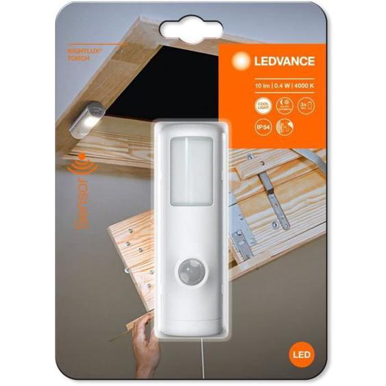 Veilleuse LED avec détecteur de mouvement - LEDVANCE - Nightlux Torch - IP54 - Blanc