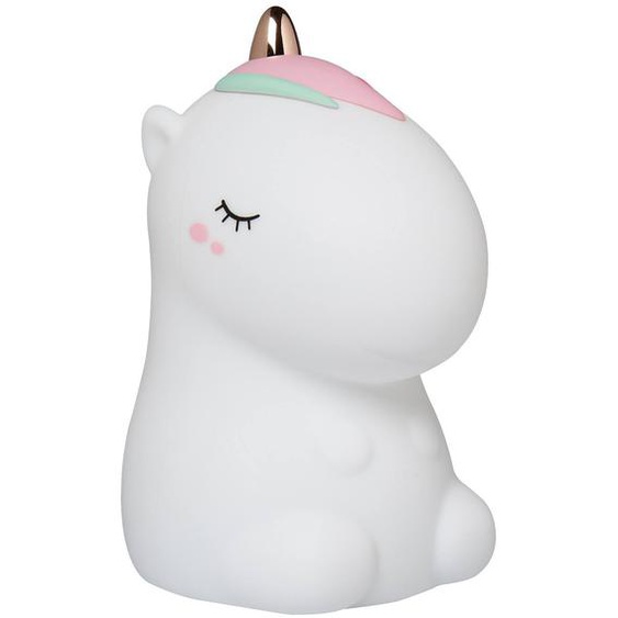 Veilleuse Licorne Avec Télécommande Blanc