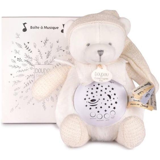 Veilleuse Musicale Projection Détoiles Blanc