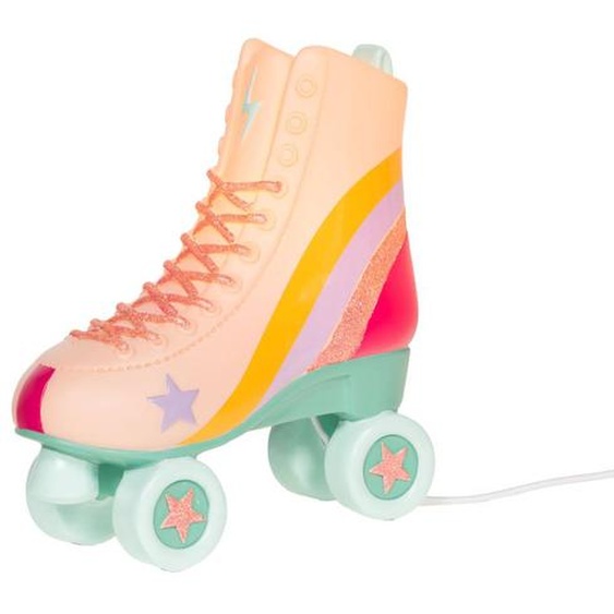 Veilleuse Patin À Roulettes En Résine Rose