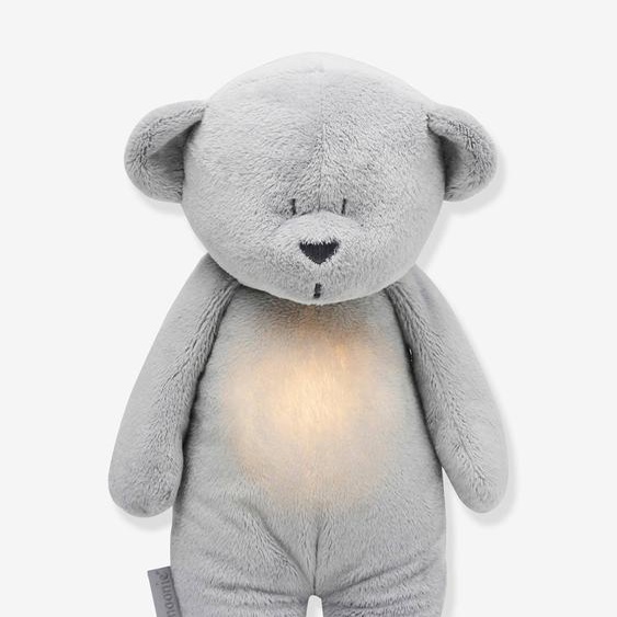 Veilleuse Peluche Moonie Ours Douceur Gris