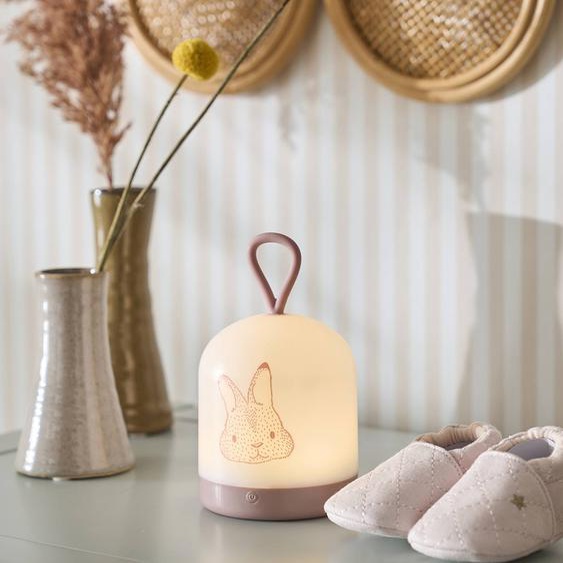 Veilleuse portative Lapin rose