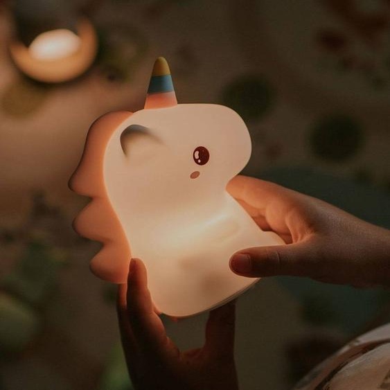 Veilleuse rechargeable licorne blanc