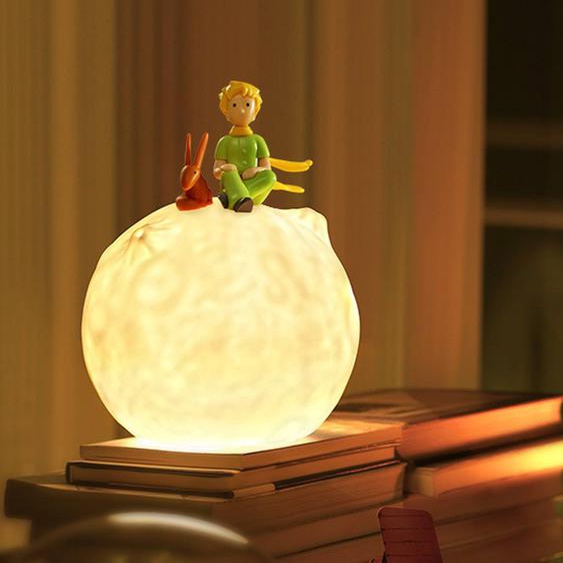 Veilleuse Tactile Le Petit Prince Et Le Renard - Trousselier Blanc