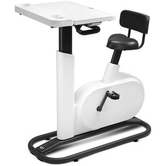 Vélo-bureau recharge eKinekt table réglable - Blanc