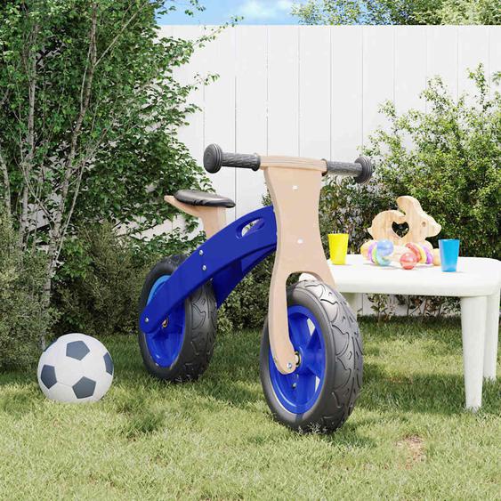 Vélo déquilibre pour enfants avec pneus pneumatiques bleu