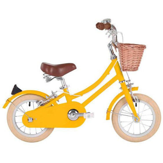 Vélo Enfant 12 Pouces 2 - 4 Ans Jaune Curry