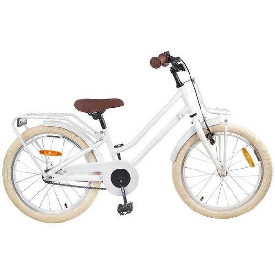 Vélo pour Enfants 18 Pouces pour les 5-7 ans Blanc