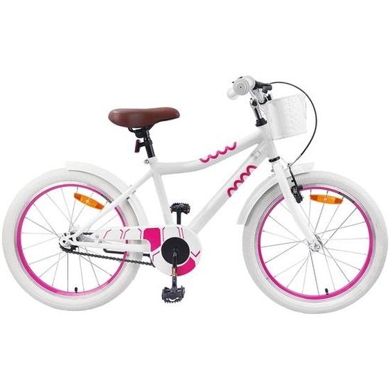 Vélo pour Enfants 18 Pouces pour les 5-7 ans Blanc