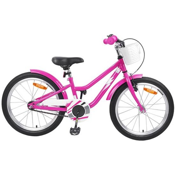 Vélo pour Enfants 18 Pouces pour les 5-7 ans Rose foncé