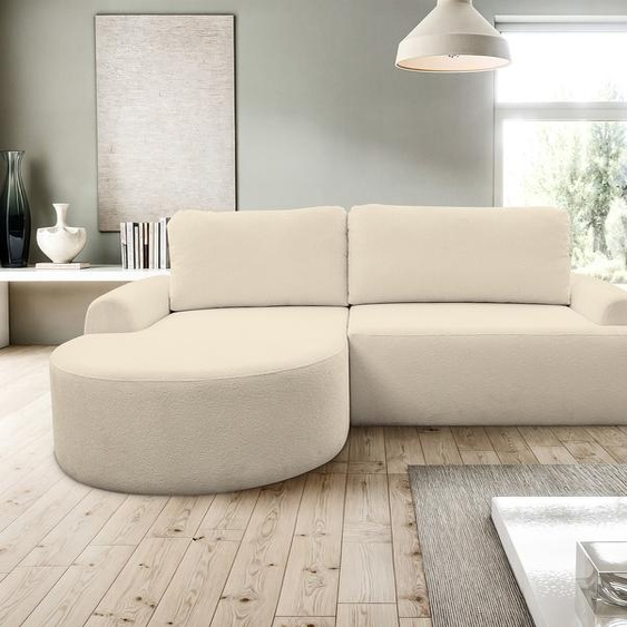 VENASI DREAM Canapé dangle gauche avec fonction sommeil et coffre de lit Canapé dangle Canapé-lit en L BEIGE