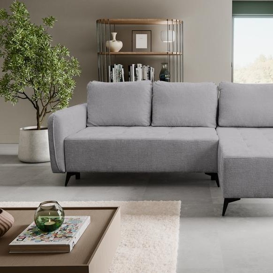 VENASI LUCKY Canapé dangle universel avec fonction sommeil et coffre de lit Gris Canapé-lit dangle Canapé ASTRA 17