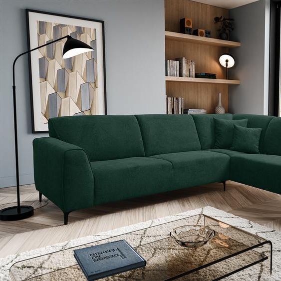 VENASI MULA droite Canapé dangle sans fonction de couchage Canapé en forme de L Canapé dangle VERT