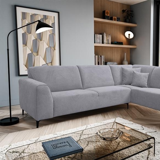 VENASI MULA droite Canapé dangle sans fonction de couchage Canapé en L Canapé dangle Garniture de canapé GRIS