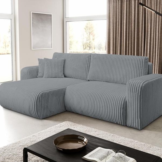 VENASI TILLY Canapé dangle universel avec fonction de couchage et coffre de rangement Cordon Gris Canapé-lit