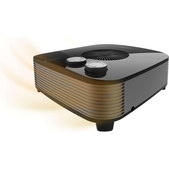 Ventilateur chauffant de 2000 W, 3 modes, 2 vitesses, silencieux, couleur noire