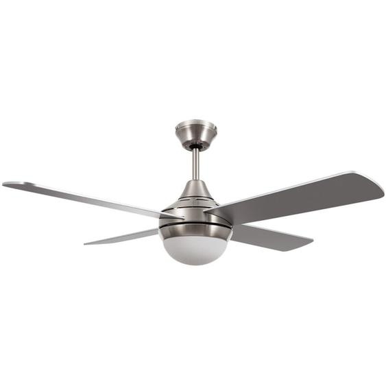 Ventilateur de Plafond Navy Effet bois Nickel 110cm