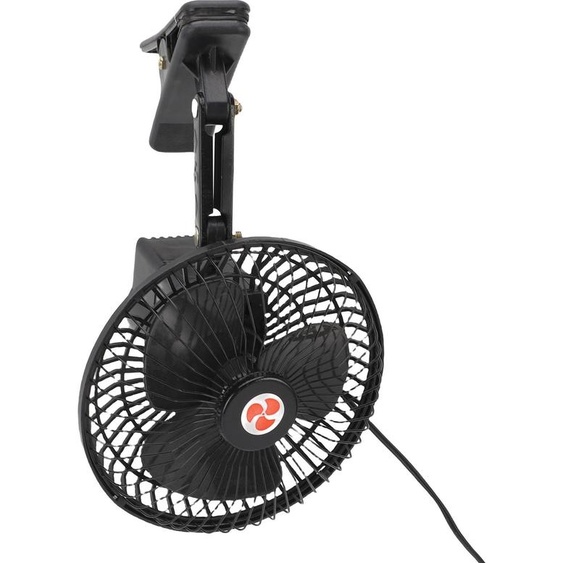 Ventilateur de voiture avec allume-cigare, portable, robuste, en métal noir, pour remorques, camions, camping-cars, bateaux, bus, SUV, 12 V CC