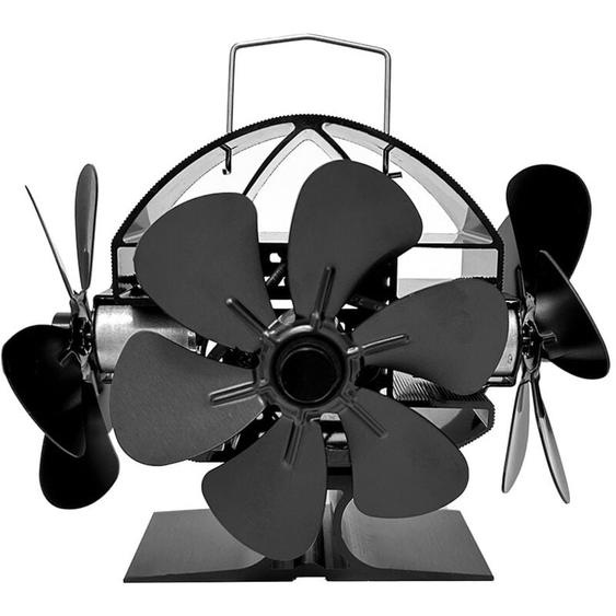 Ventilateur Poele à Bois, 18 Pièces de Ventilateur Cheminée, Fonctionnement Silencieux, écologique, Pour Brûleurs à Bois et Cheminées - Ej.life