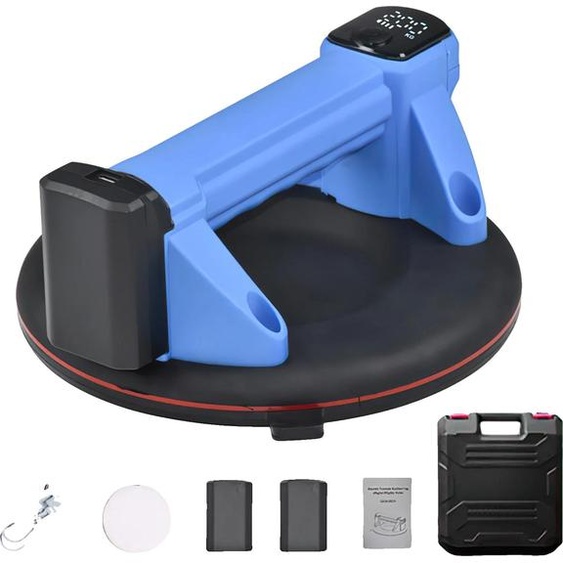Ventouse à vide électrique, capacité de charge de 220 kg, batterie 2000 mAh, avec 2×batterie