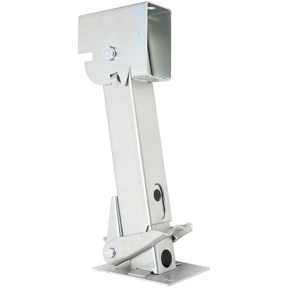 Vérin stabilisateur rabattable pour remorque, en fer, réglable de 290 à 455 mm, charge admissible de 650 lb, capacité de levage de 1 000 lb