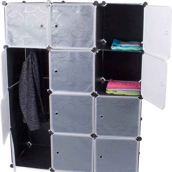Verk 01508 Armoire pliante modulaire 144,5 x 110 x 46,5 cm noir