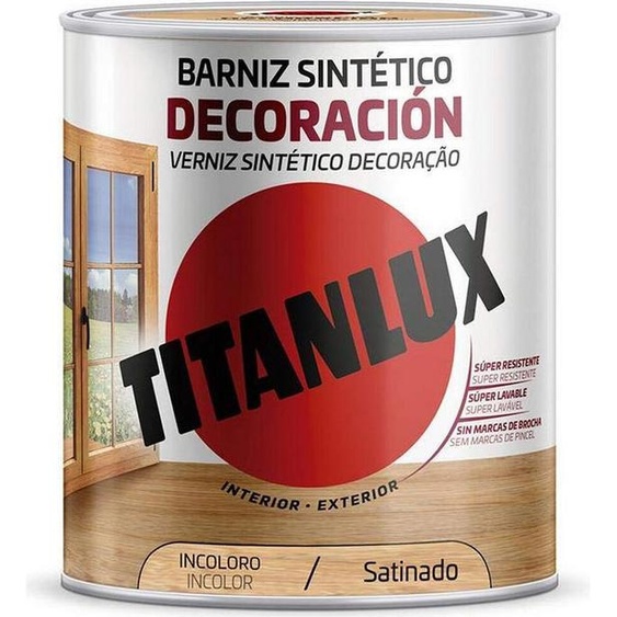 Vernis synthétique Titanlux m11100014 250 ml Incolore Satin