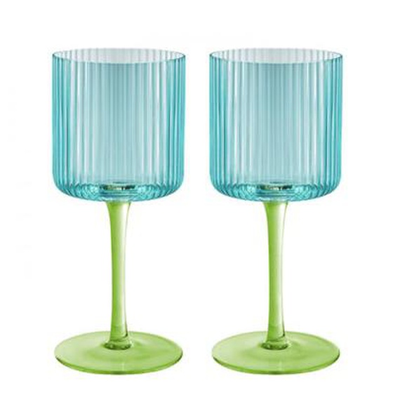 Verre à vin en verre lot de 2