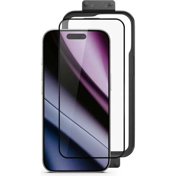 Verre de protection Epico Hero 3D avec cadre dinstallation iPhone 15/16