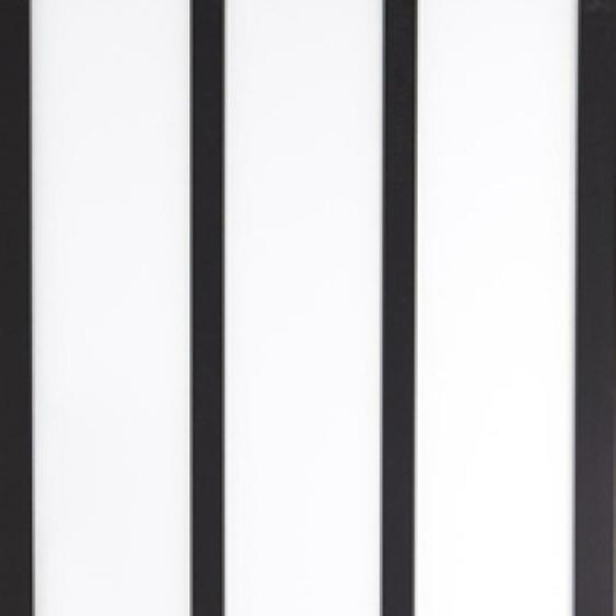 Verriere Bois Mdf Noir 3 Vitrages Clairs H1080 Mm x L1123Mm