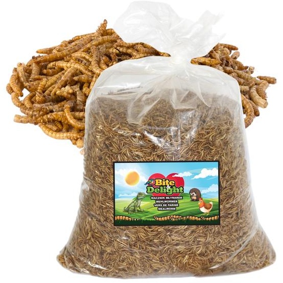 Vers De Farine Séchés 5Kg - Nourriture Naturelle, Haute Teneur En Protéines