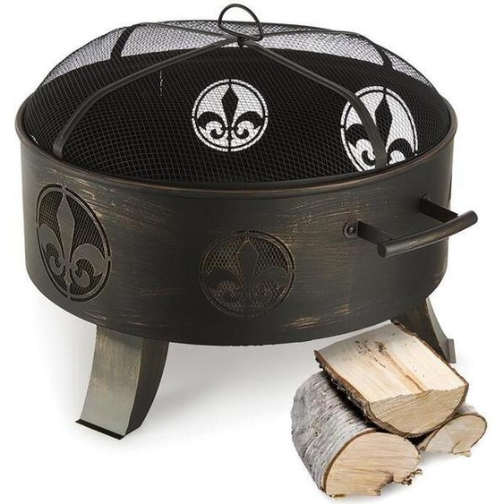 Versailles Braséro jardin chauffage exterieur barbecue Ø 60 cm acier -