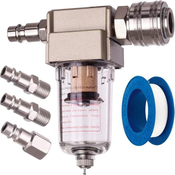 Versaillesfr - Filtre à air comprimé, Séparateur deau, Séparateur dhuile, raccord rapide inclus