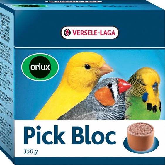 Versele Laga Orlux Pick Bloc 350G - Minéraux Dans Un Bol Dargile Pour Oiseaux