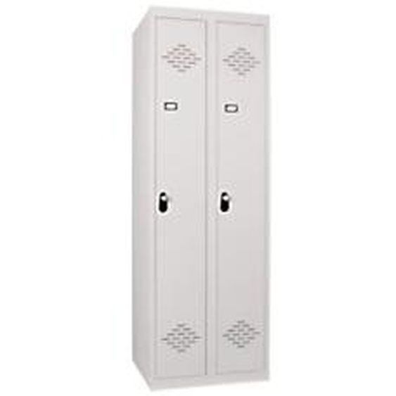 Vestiaire Avantage - Industrie propre - 2 colonnes - Corps et portes Gris