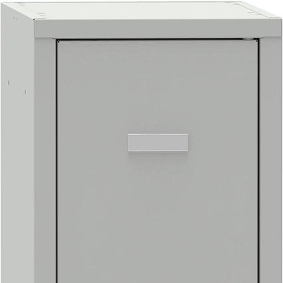 Vestiaire budget monobloc 2 casiers - 1 colonne - Gris