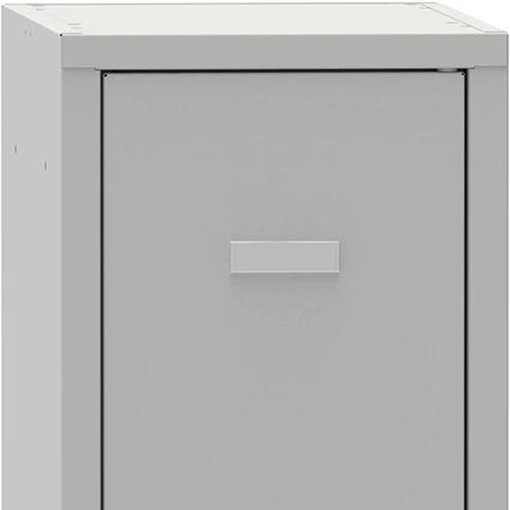 Vestiaire budget 2 casiers Monobloc - Gris