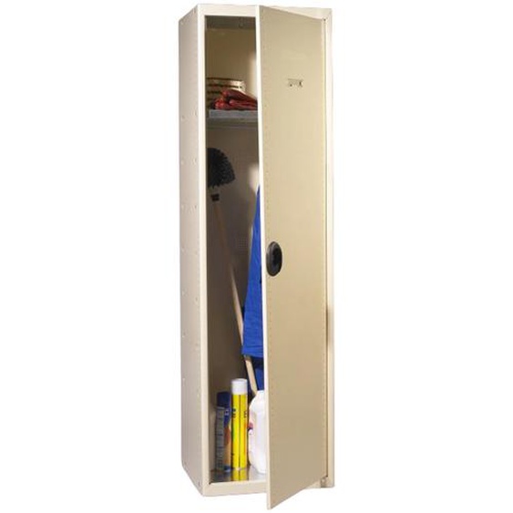 Vestiaire collectivités Seamline - Industrie propre - Grande largeur 180 cm avec serrure - Gris clair