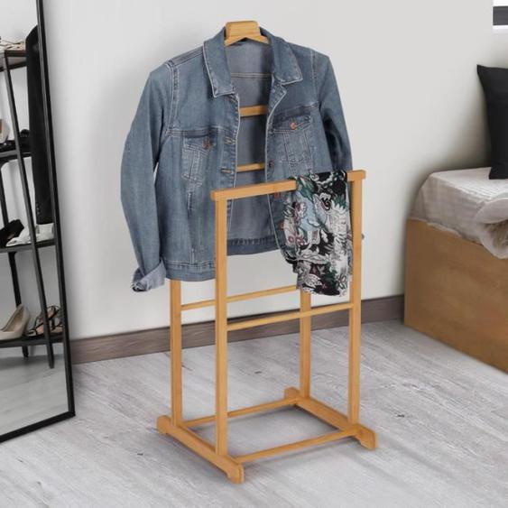 Vestiaire dentrée bambou LANA portant à vêtements et chaussures