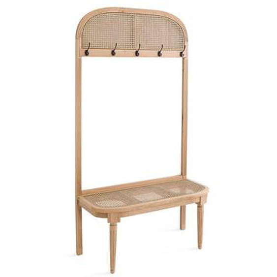 Vestiaire en chêne et rotin, Lunhaus