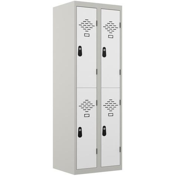 Vestiaire Avantage 4 casiers L.60 cm - Blanc